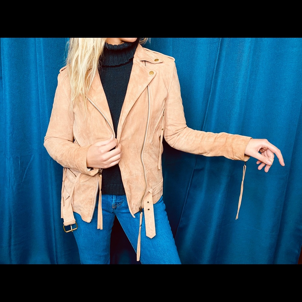 Sam Edelman Suede Moto Jacket